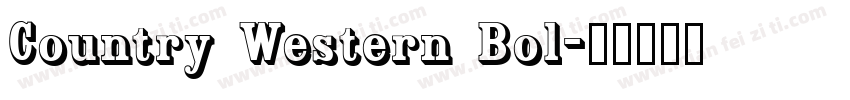 Country Western Bol字体转换